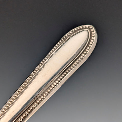 德國古董 800 銀柄鍍金刀片茶餐具 6 對